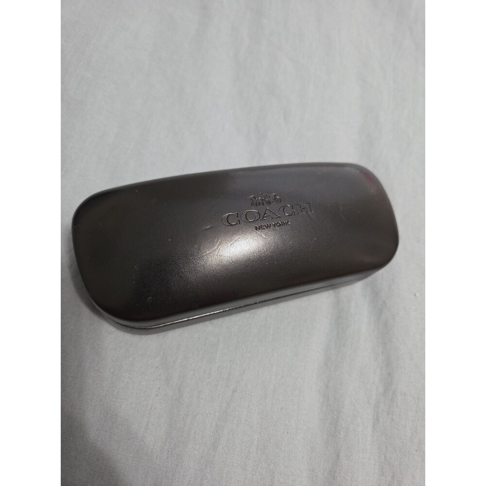 Coach New York Black Eyeglasses Sunglasses Hard Clamshell Case Authentic